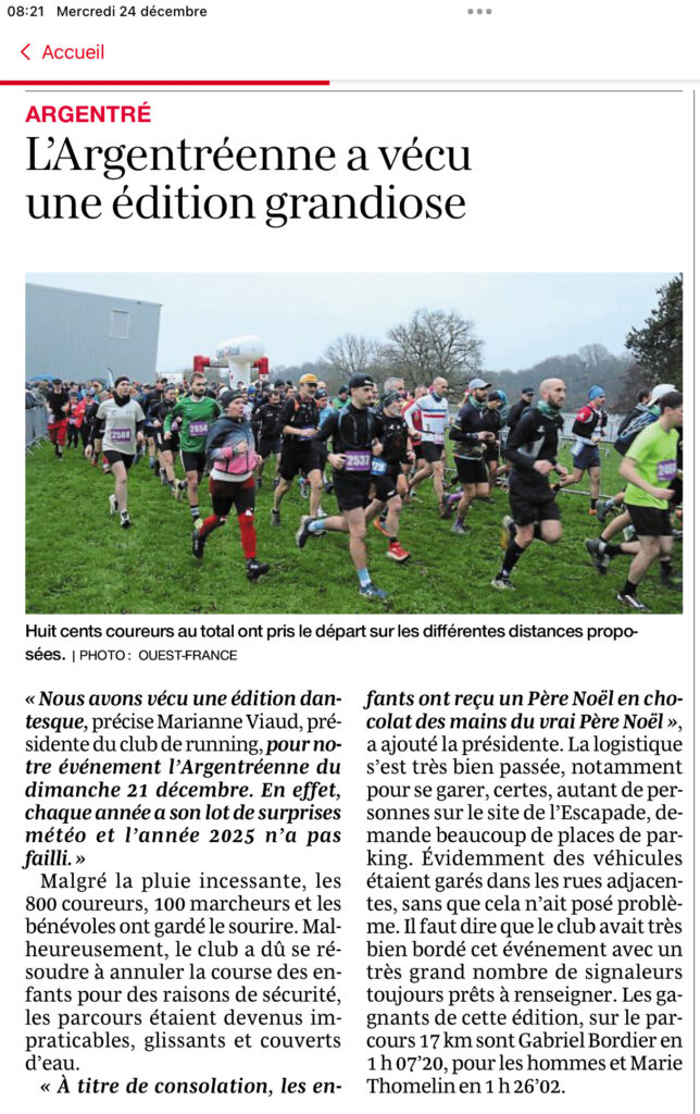 US Argentré Running