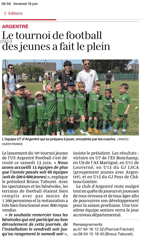 US Argentré football