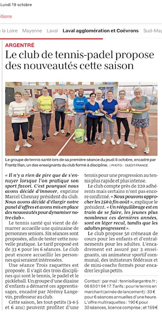 US Argentre Tennis Padel